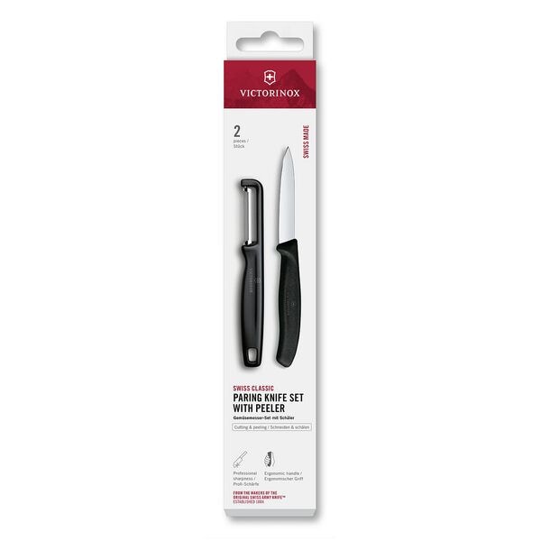Victorinox Gemüsemesser-Set mit I-Schäler »Swiss Classic« 2-tlg. schwarz Image