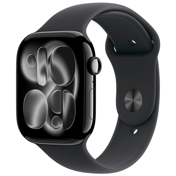Apple Smartwatch Apple Watch Series 11 46 mm Aluminium (GPS) Sportarmband S/M schwarz, grün Image