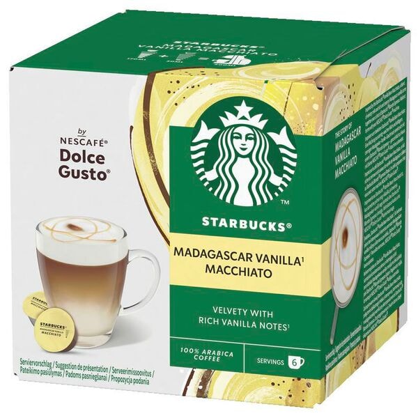 Nescafe Kaffeekapseln DOLCE GUSTO® STARBUCKS® Macciato Madagascar Vanilla 6 Port Image