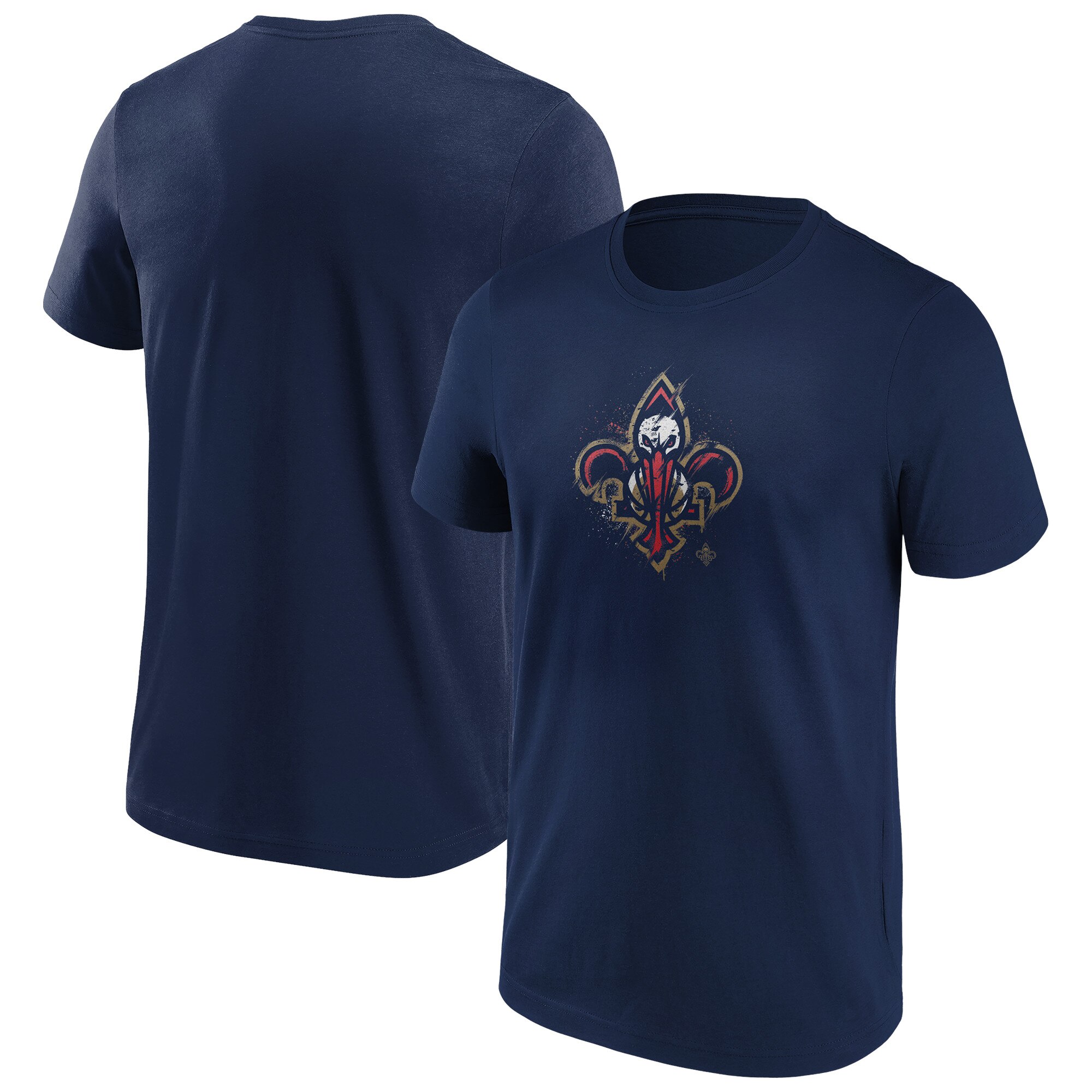New Orleans Pelicans Fanatics Branded Splatter Grafik T-Shirt - Herren Image