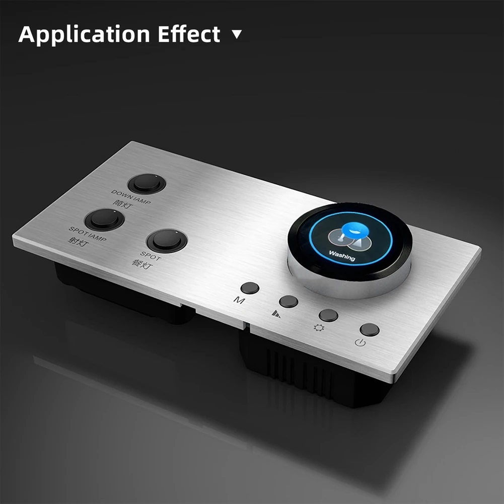 ESP32 S3 Entwicklungsboard 2,1 Zoll runder Touch-Drehknopf Smart LCD Knob Switch Display mit BT Wifi Schwarz Image