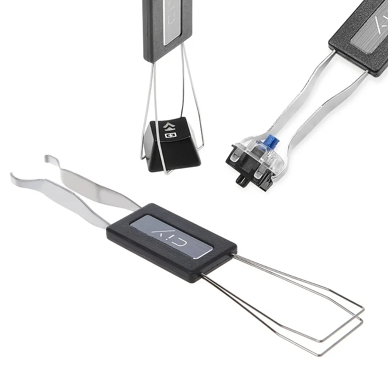 Tastenkappen-Abzieher, Schalter-Abzieher, mechanisches Tastatur-Set, 2-in-1, Mehrzweck-Tastaturabzieher für mechanische Tastaturen, Tastenkappen-Klemme Image