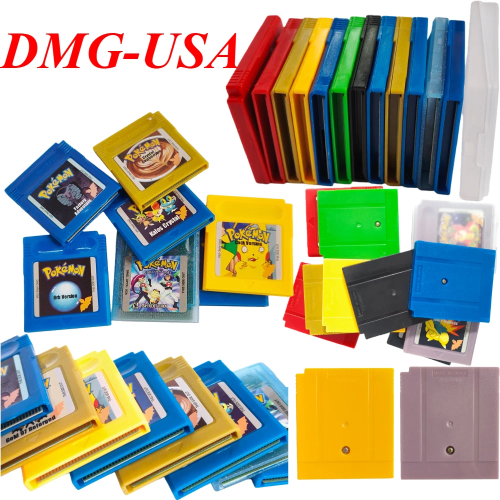 20 StylesPokemon Series Game Cartridge 16-Bit Video Game Console Card 97 Bronze 2 for USA GBC GBA Game Battle Collection Card