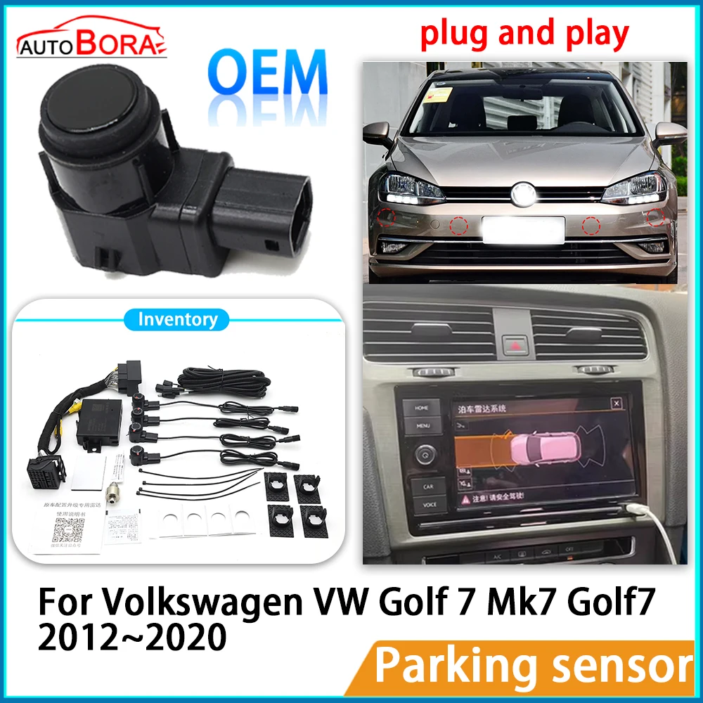 Original OEM Parkplatz Sensor Unterstützung Backup Radar Summer System Hinten Vorne Stoßstange für Volkswagen VW Golf 7 Mk7 Golf7 2012 ~ 2020 Image