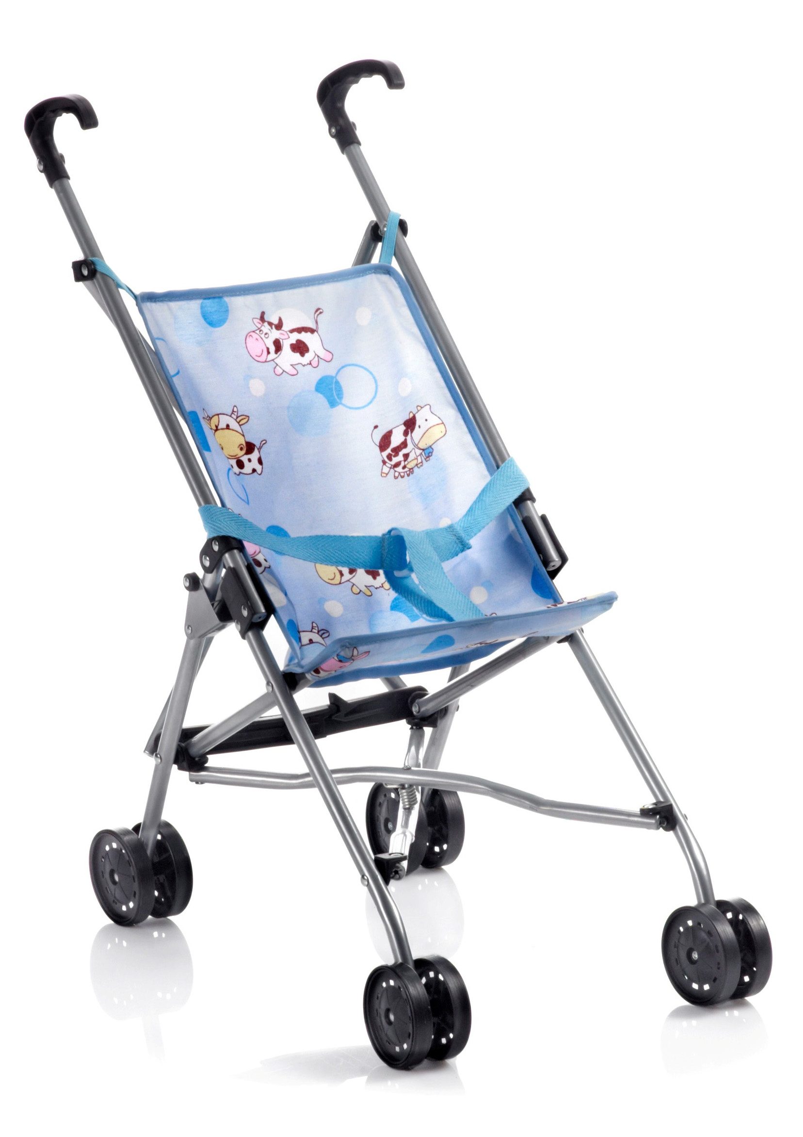 Puppenbuggy CHIC2000 "Mini-Buggy", blau (hellblau), Puppenwagen, KinderB:28cm H:55cm T:51cm, Kunststoff, Polyester, Stahl, B:28cm H:55cm T:51cm