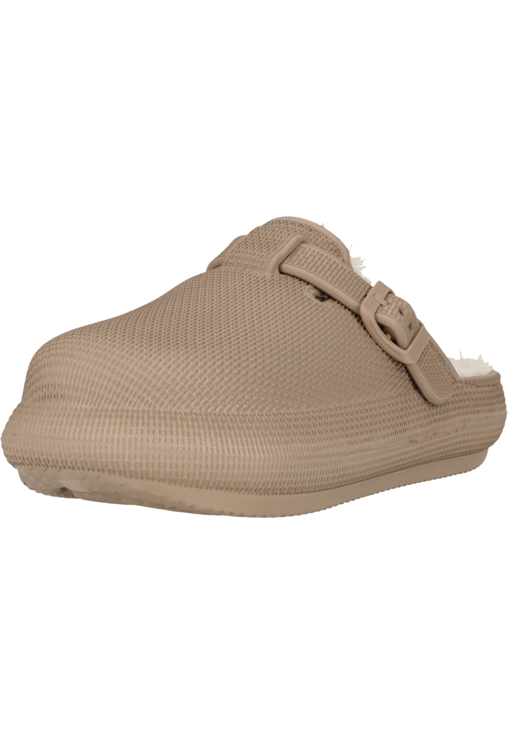 Slipper ENDURANCE "Alenta", Damen, Gr. 42, taupe, grau, Synthetik, Schuhe Slipper, mit kuscheligem Fleece-Innenfutter
