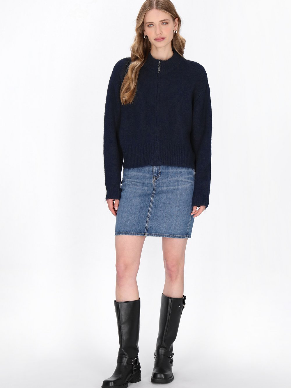 Dreimaster Strickjacke Damen marine, XL/XXL Image