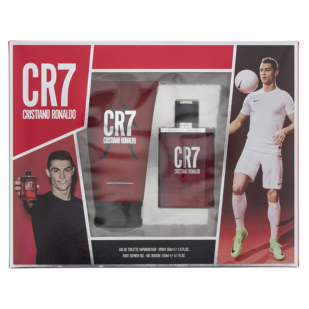 Cristiano Ronaldo CR7 Eau de Toilette 30ml & Shower Gel 150ml Gift Set For Him Image