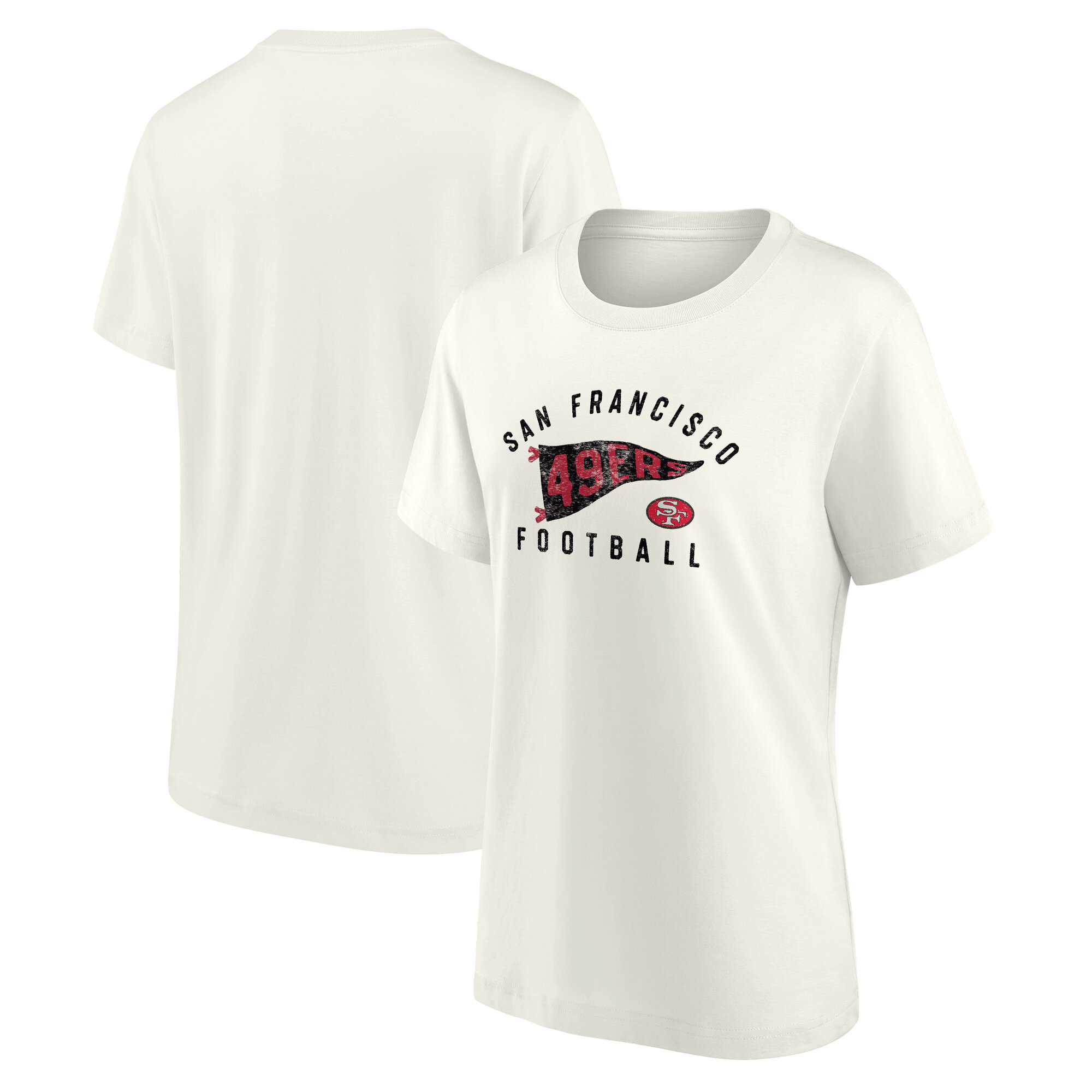 San Francisco 49ers Pennant Wave Tribute T-Shirt - Damen Image