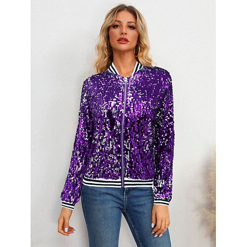 Karnevalskostüm Karneval Mantel Paillettenkostüm Cosplay Pailletten Erwachsene Damen Karneval Fetter Dienstag Karnevalsparade Leistung Party Einfaches Karnevalskostüm Verkleiden Image