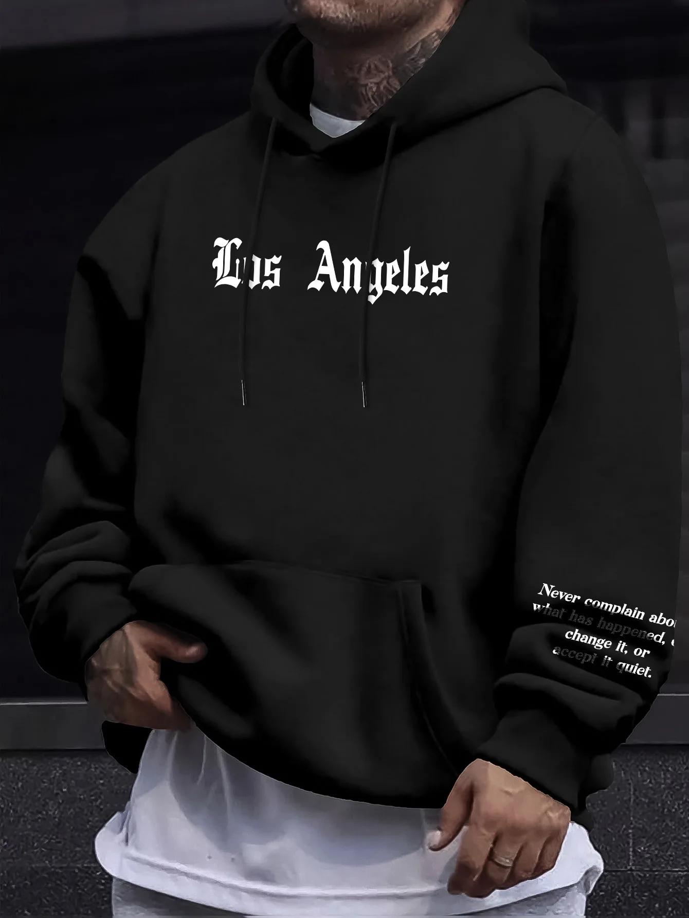 Frühling und Herbst Herren lässiges Kapuzenpullover stilvoller und hübscher Kapuzenpullover im Jugendstil Streetwear Herrenbekleidung Streetwear Herren