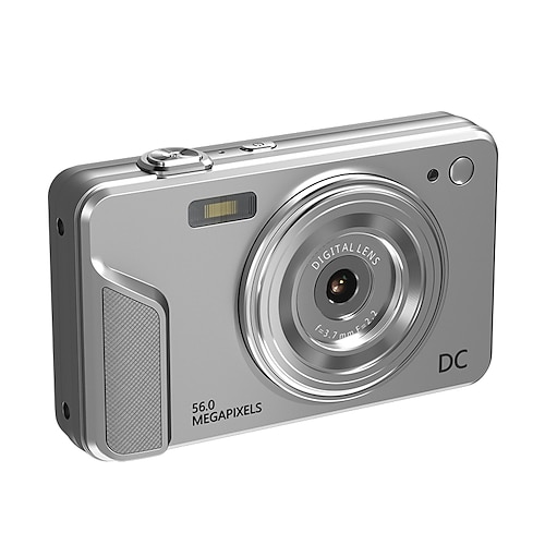 Digitale 56-Megapixel-Kamera für Fotografie, Point-and-Shoot-Digitalkamera mit Autofokus, Dual-Blitz, 16-fach Zoom, Bildstabilisierung, 128-GB-Speicherkarte, kompakte Vlogging-Kamera für Jugendliche Image