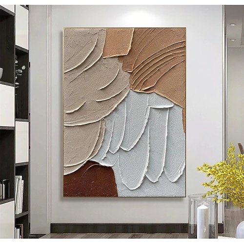 Handgefertigt Ölgemälde Handgemalte Horizontal Abstrakt Modern Ohne Innenrahmen (ohne Rahmen) Image