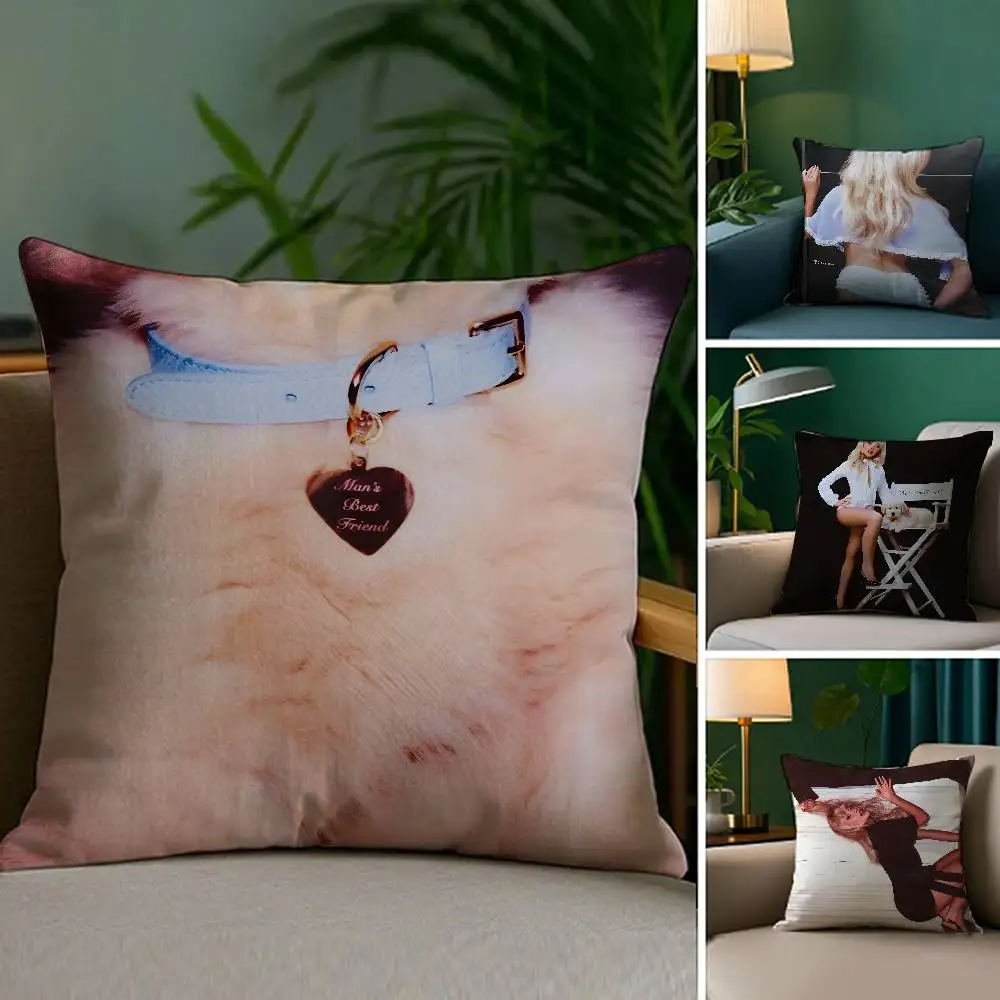 Sabrina Carpenter Kissenbezug, Anti-Dustmite, unsichtbarer Reißverschluss, Schlafsofa Image