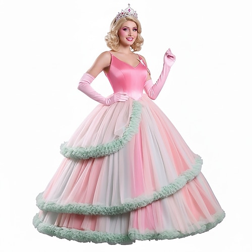 Magische Hexe Fantasie Prinzessin Märchen Gute Hexe Ausgefallene Kostüme Ballkleid Tüllkleider Karnevalskostüm Prinzessin for Damen Erwachsene Weihnachten Karneval Buchwoche Leistung Party Image