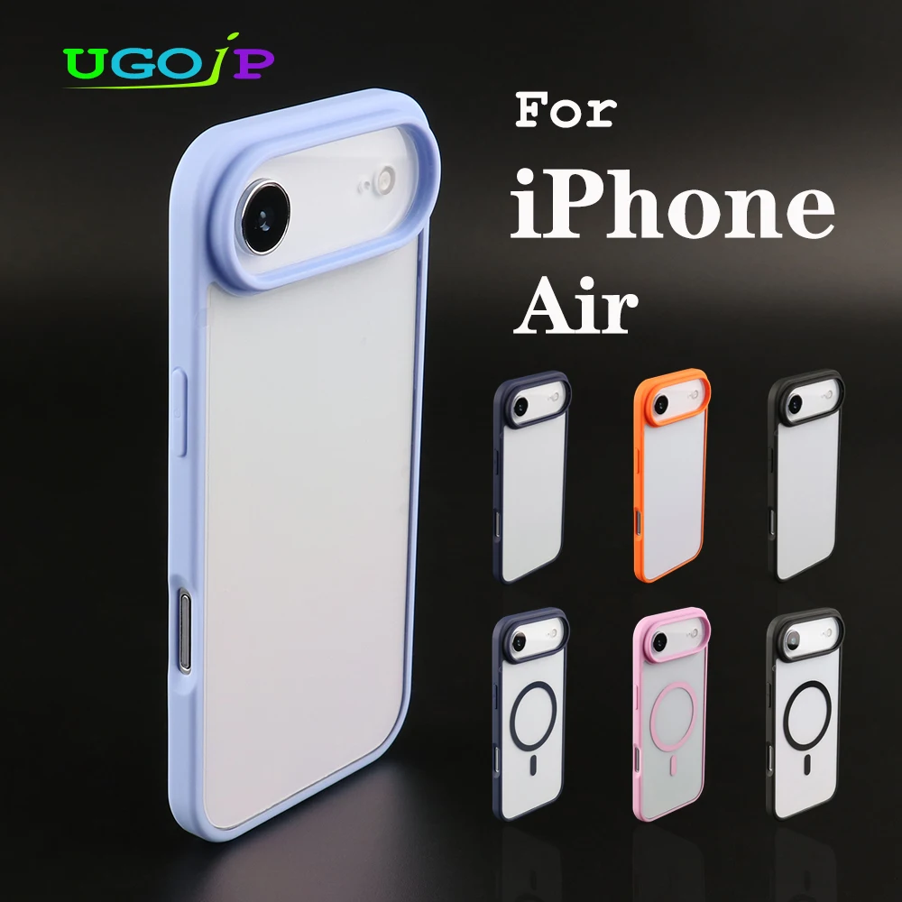 UGOjP Schutzhülle für iPhone 17, Motiv: Herren und Damen, Anti-Drop, transparent, stoßfest, TPU-Rahmen, transparent, dünn, schützende Rückseite Image