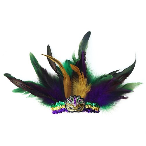 Mardi Gras 2026 Karneval Armband Cosplay Pailletten Mardi-Gras-Farben Erwachsene Damen Karneval Fetter Dienstag Karnevalsparade Party Leistung Einfaches Karnevalskostüm Verkleiden Image