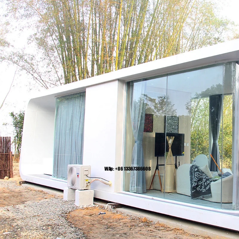 Heißer Verkauf Outdoor Sandstrand Schlafzimmer Schlafen/Büro Pods Haus Camping Kabine Mobile Vorgefertigte Kabine Image