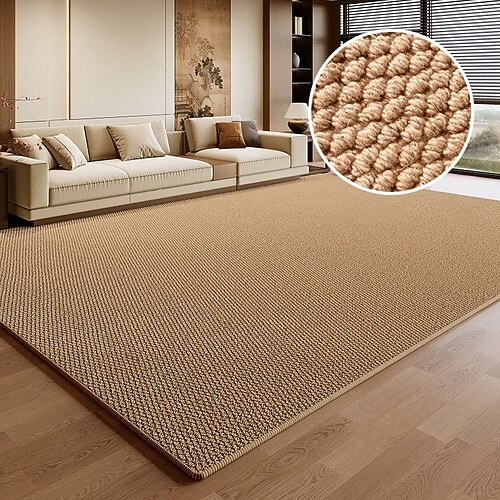 Großer Wohnzimmerteppich mit Ananas-Kreismuster im japanischen Stil, strapazierfähig, fleckenabweisend, vollflächig, kratzfest für Haustiere Image