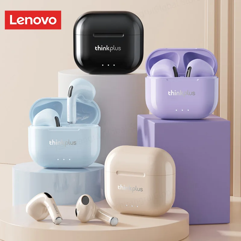 Lenovo LP40 II Cuffie Auricolari Bluetooth 5.3 senza fili TWS Cuffie stereo Hi-Fi Gaming Sport Musica Auricolari Chiamata HD con microfono