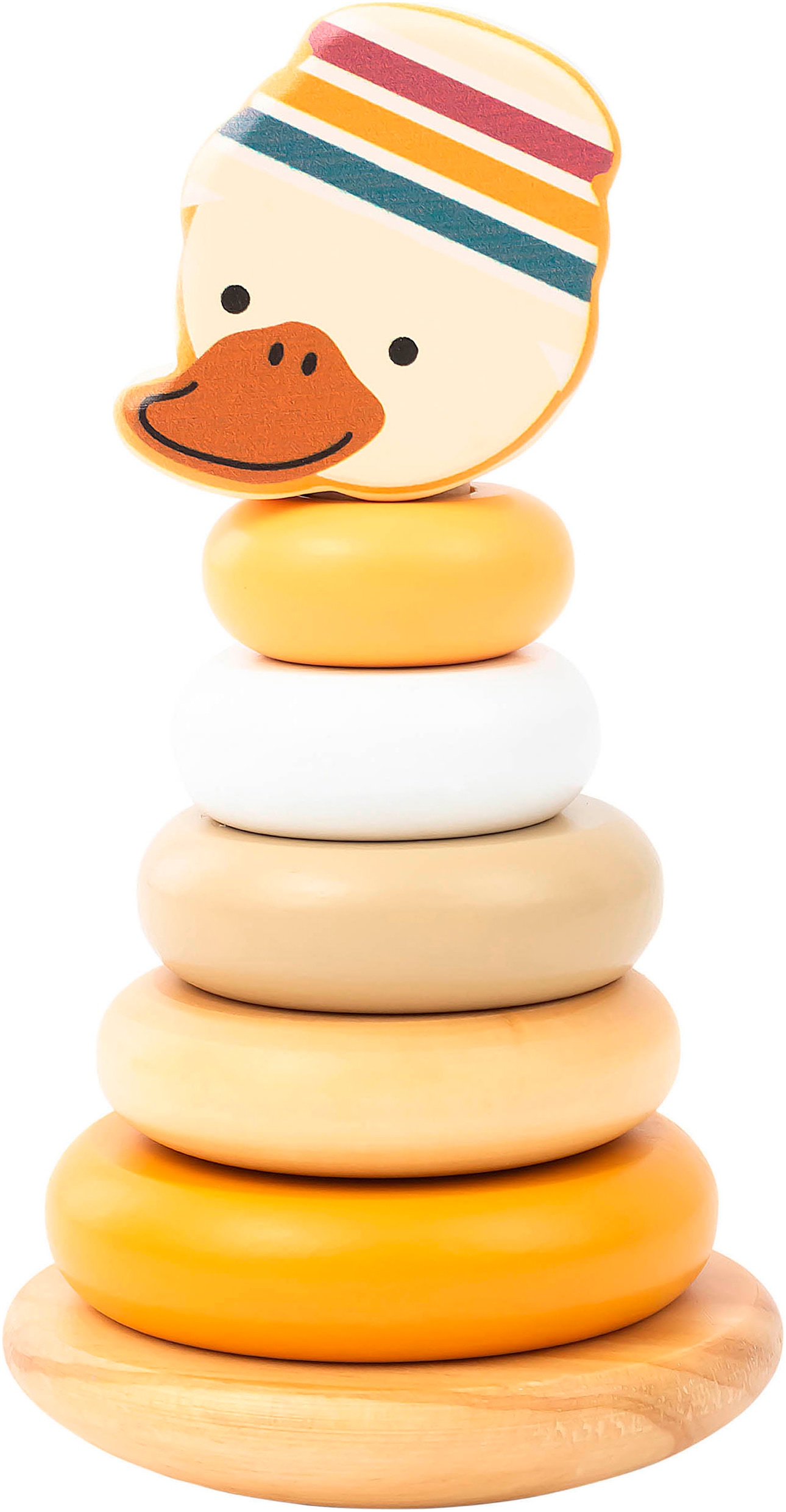 Stapelspielzeug STERNTALER "Edda Stapelturm Holz", natur, Stapelspielzeug, BabyH:14cm Ø:7cm, Holz, FSC - schützt Wald, H:14cm Ø:7cm