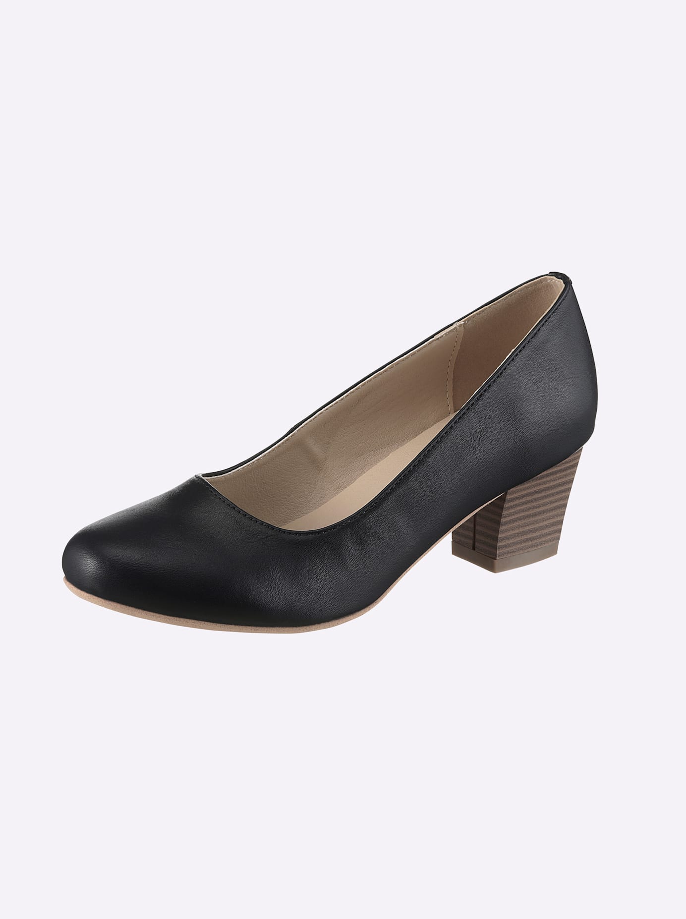 Pumps ANDREA CONTI, Damen, Gr. 36, nachtblau, Lederimitat, Schuhe Pumps