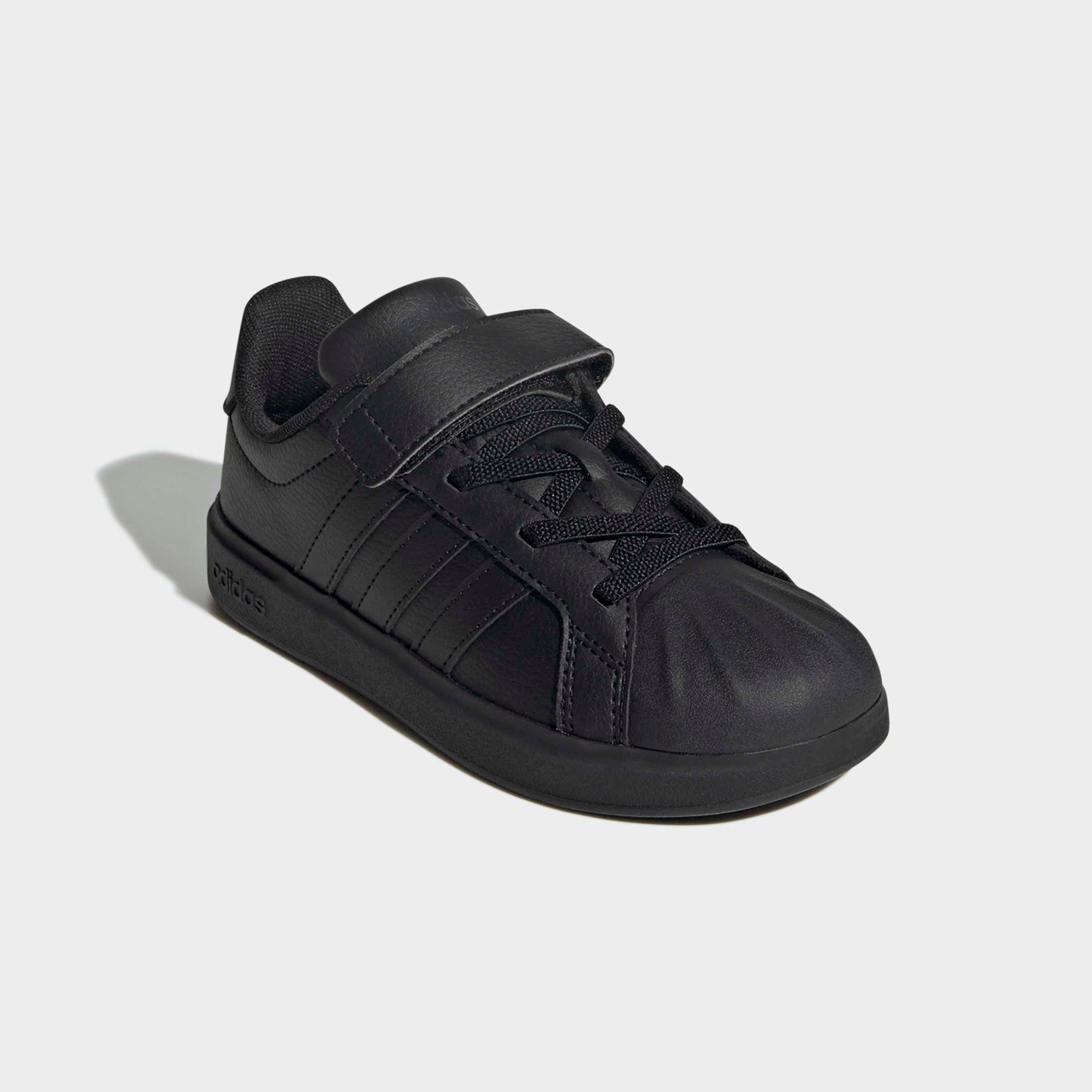 Sneaker ADIDAS SPORTSWEAR "STREETTALK", Damen, Gr. 32, core schwarz, core schwarz, carbon, Synthetik, Schuhe Sneaker, inspiriert vom Design des adidas superstar