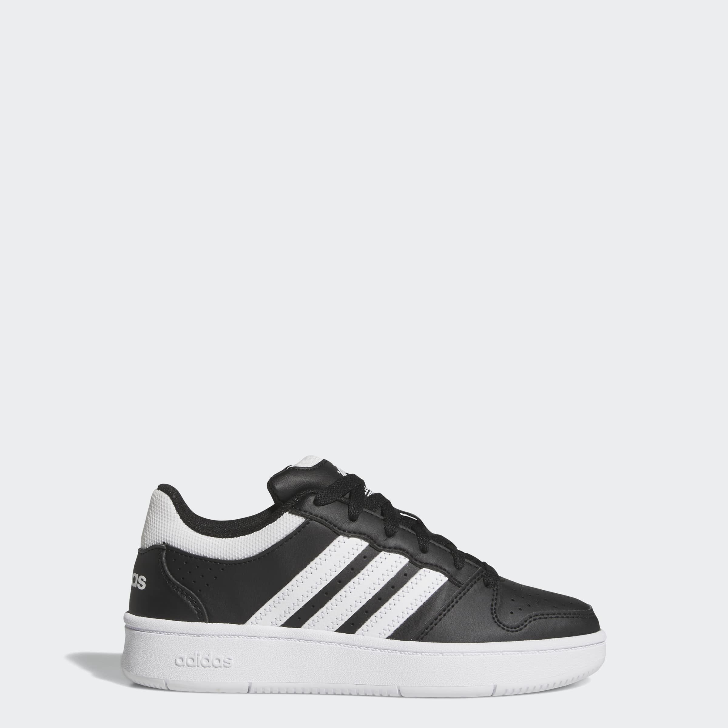 Sneaker ADIDAS SPORTSWEAR "HOOPS CLASSIC J", Damen, Gr. 35,5, core schwarz, cloud weiß, cloud weiß, Synthetik, Schuhe Sneaker