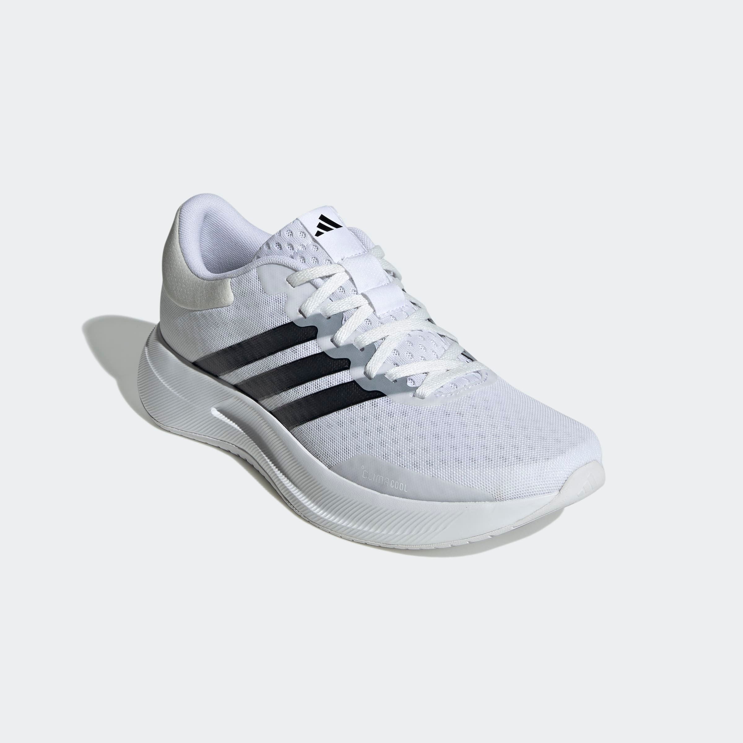 Laufschuh ADIDAS PERFORMANCE "TREADMOVE", Damen, Gr. 43, cloud weiß, core schwarz, crystal weiß, Synthetik, Textil, Schuhe Laufschuh