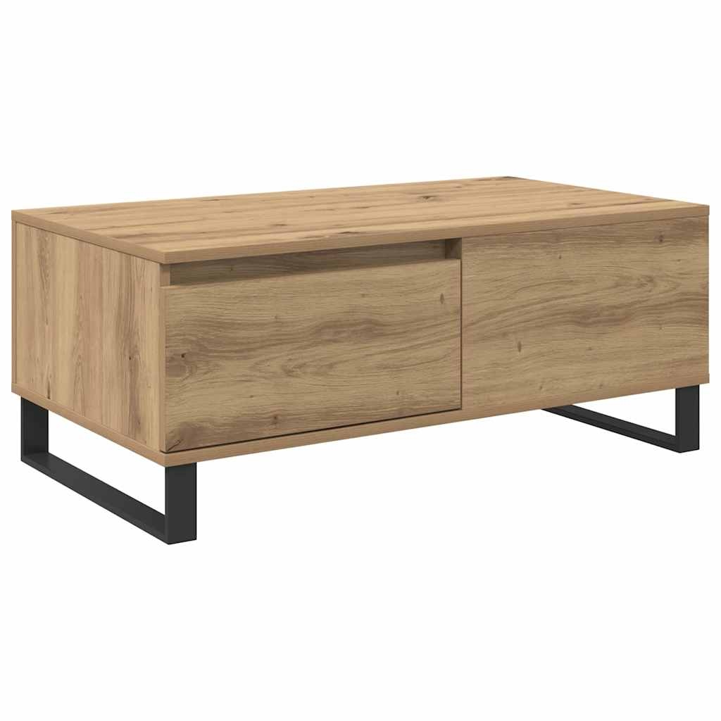 vidaXL Couchtisch Artisan-Eiche 90 x 50 x 36,5 cm Holzwerkstoff Image