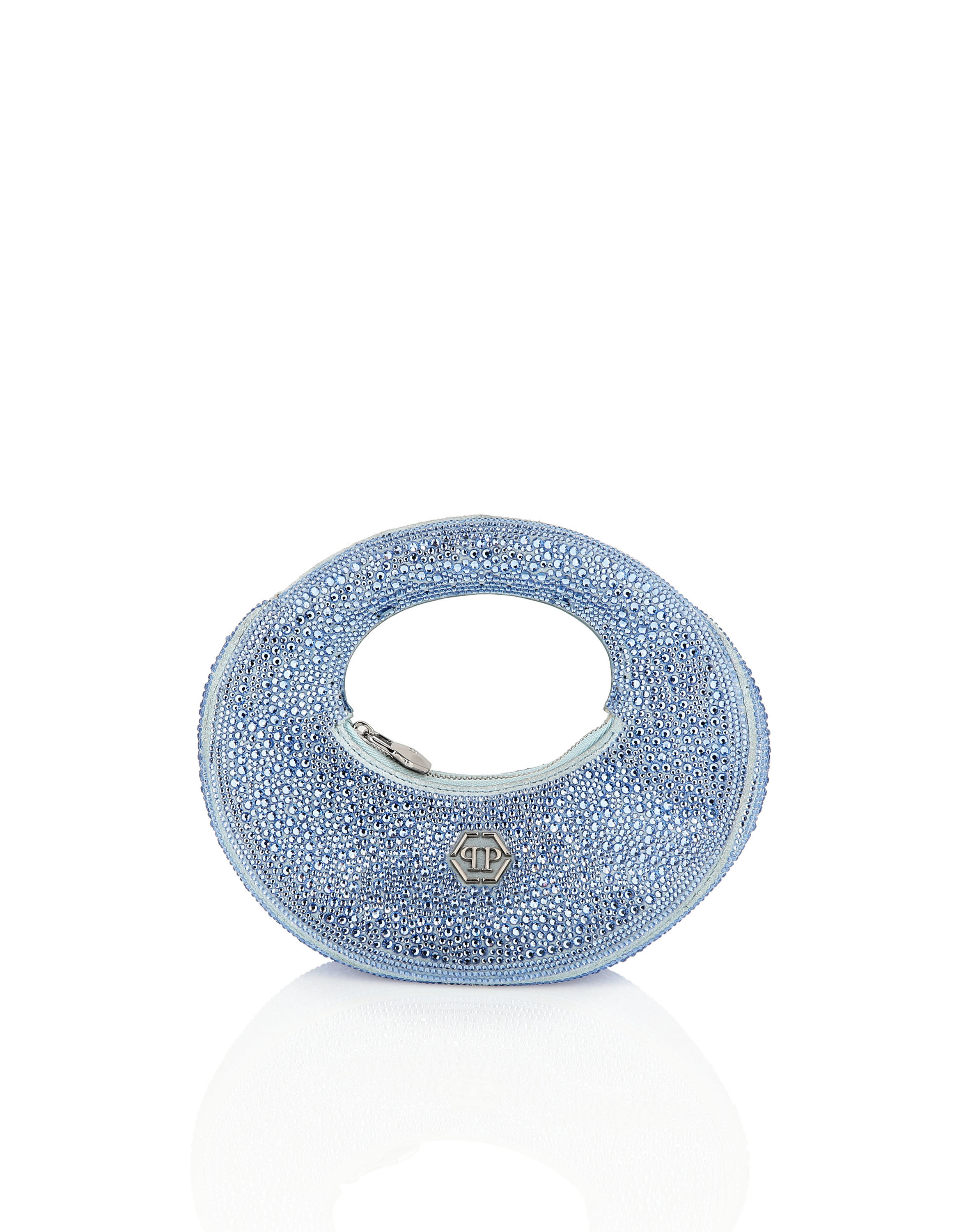 Suede Mini Handle Bag Strass Image