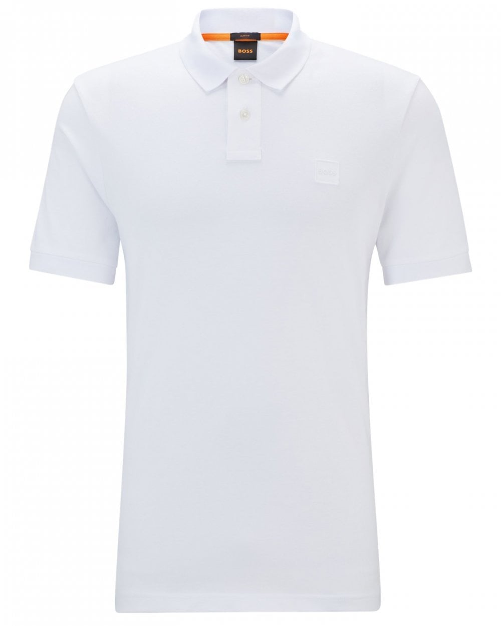 BOSS Orange Passenger Herren Stretch-Cotton Slim-Fit Polohemd mit Logo-Patch NOS