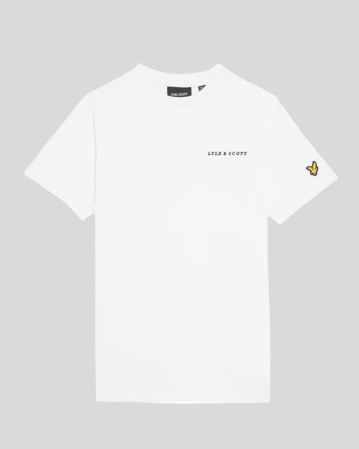 Lyle & Scott Jungen T-Shirt mit Logo-Schriftzug – Weiß Image
