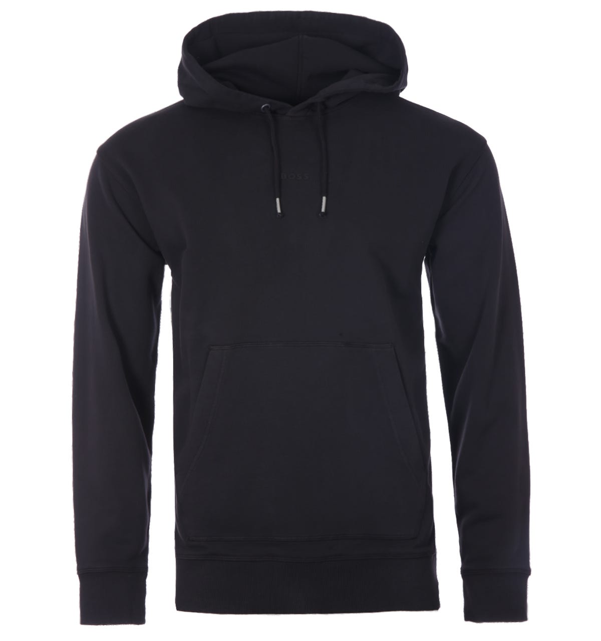 BOSS Tonales Logo Kleidungsstück Gefärbter Nachhaltiger Hoodie - Schwarz