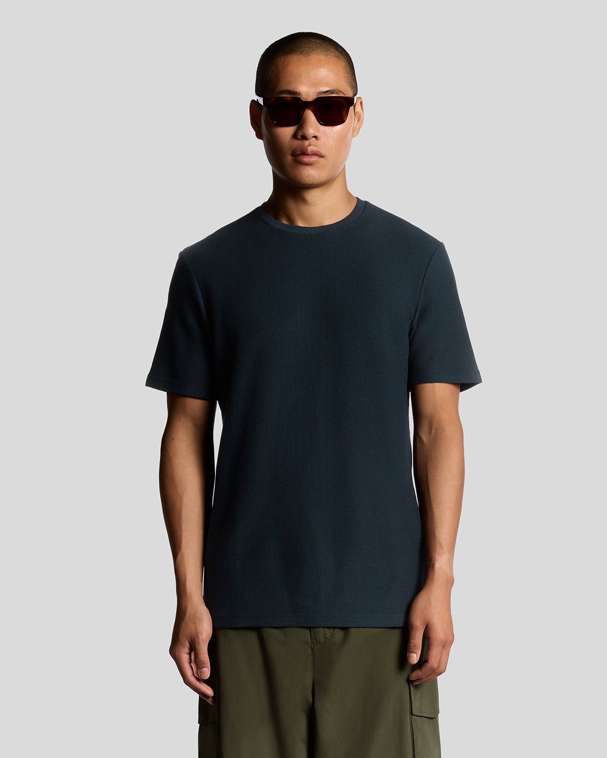 Jacquard Dobby Strick-T-Shirt Image