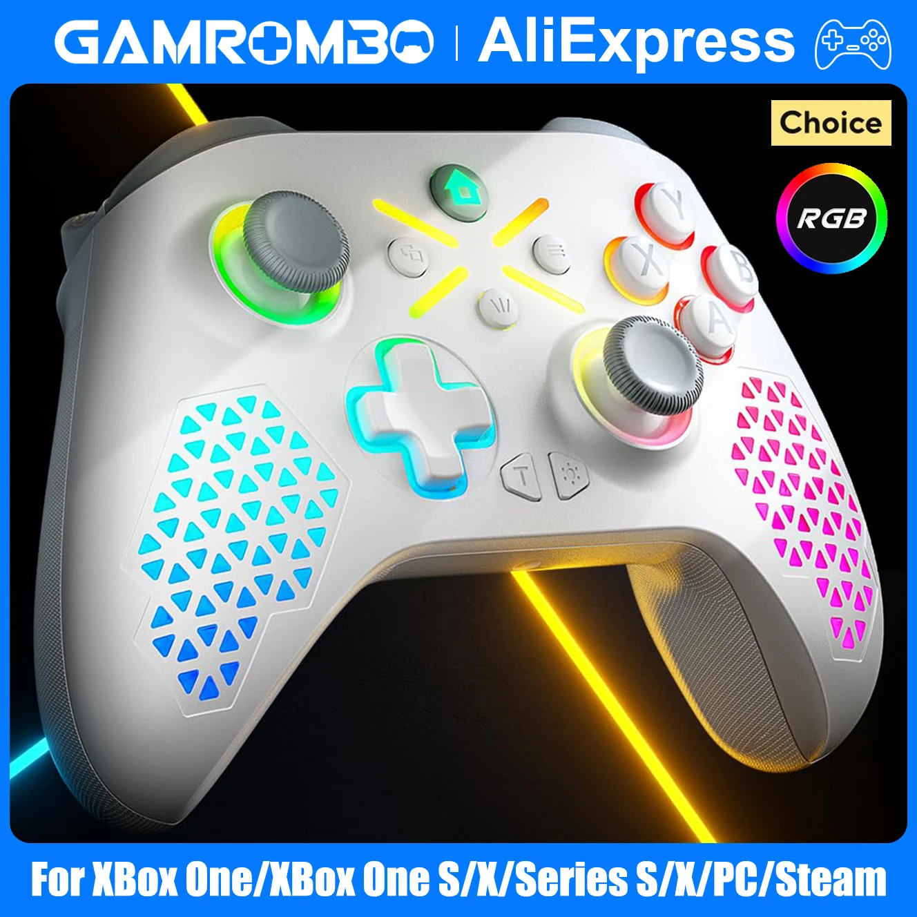Manette de jeu sans fil pour Xbox One S/X/Series S/X/PC, 6 axes de Vibration, effet Hall, Joystick de jeu vidéo, poignée de télécommande