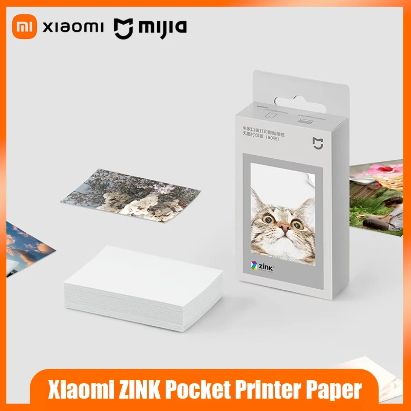 Nouveau papier Photo de poche Xiaomi ZINK Compatible avec Xiaomi Mini imprimante papier photo adhésif 3 pouces photos autocollantes