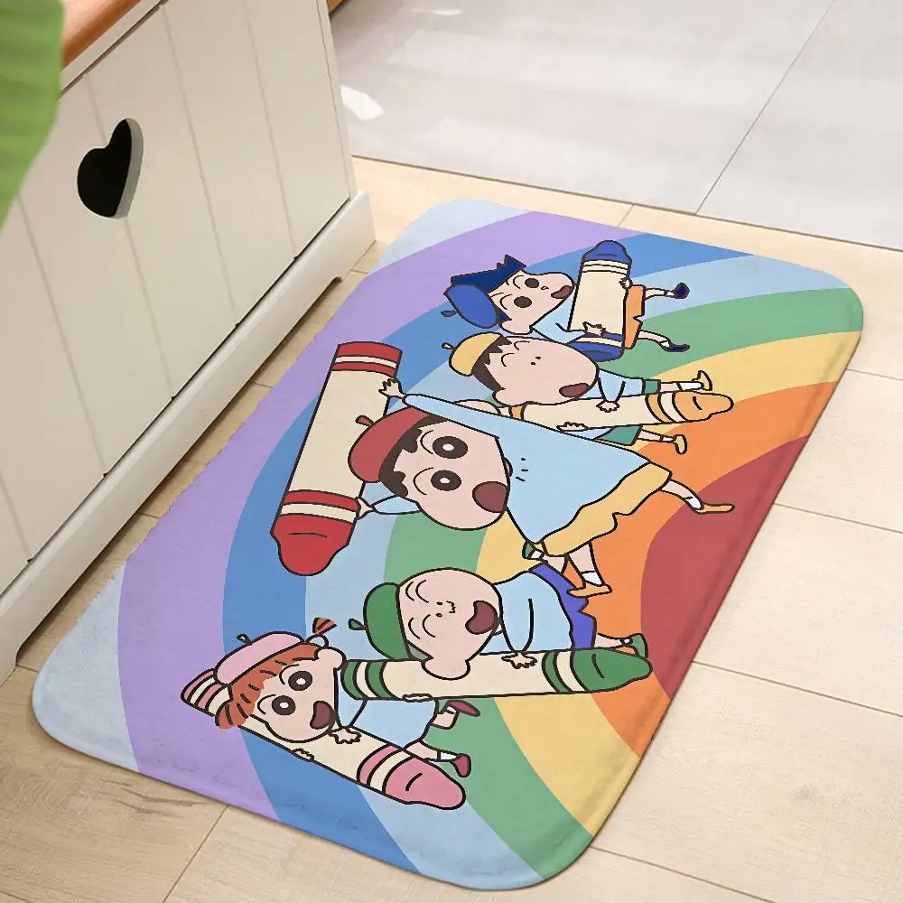 C-Crayons-S-Shins-Chans-CUTE Bodenmatte für Wohnzimmerkissen, moderner, weicher, flauschiger Heimteppich für Kinderzimmer, Spielteppich