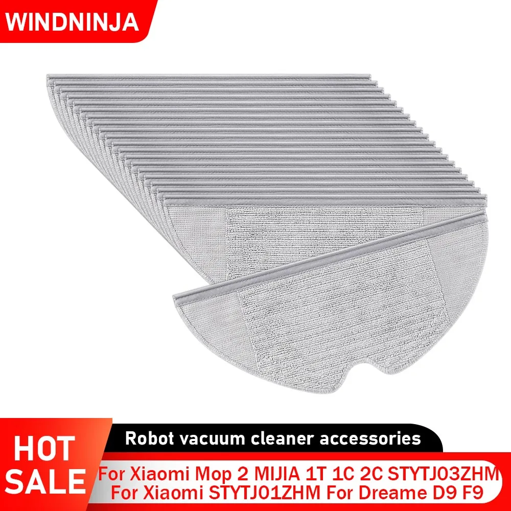 Mopp Tücher Für Xiaomi MIJIA 1C 1T 2C STYTJ02ZHM STYTJ01ZHM MI Roboter Vakuum Mopp Für Dreame D9 F9 Wischen Lumpen tücher Zubehör Image