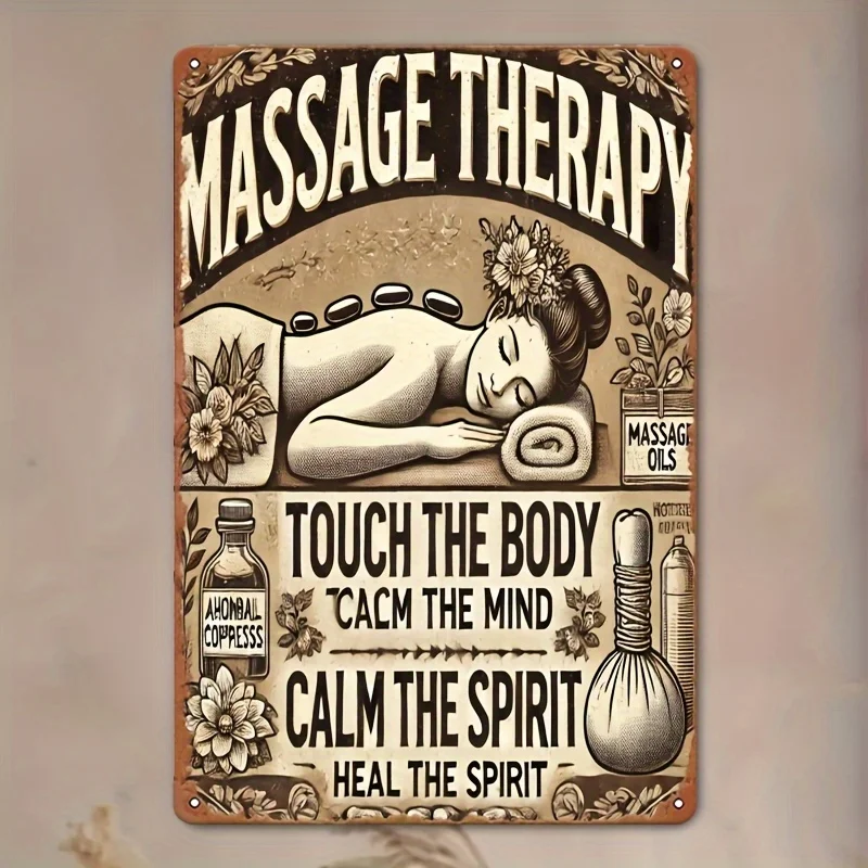 2D Flat – 1 Stück 8 x 12 Zoll/20 cm x 30 cm Aluminium 2D FLAT PRINTG 2D Flat, 2D Wall Art Massage Relax Touching Body, beruhigende Seele,