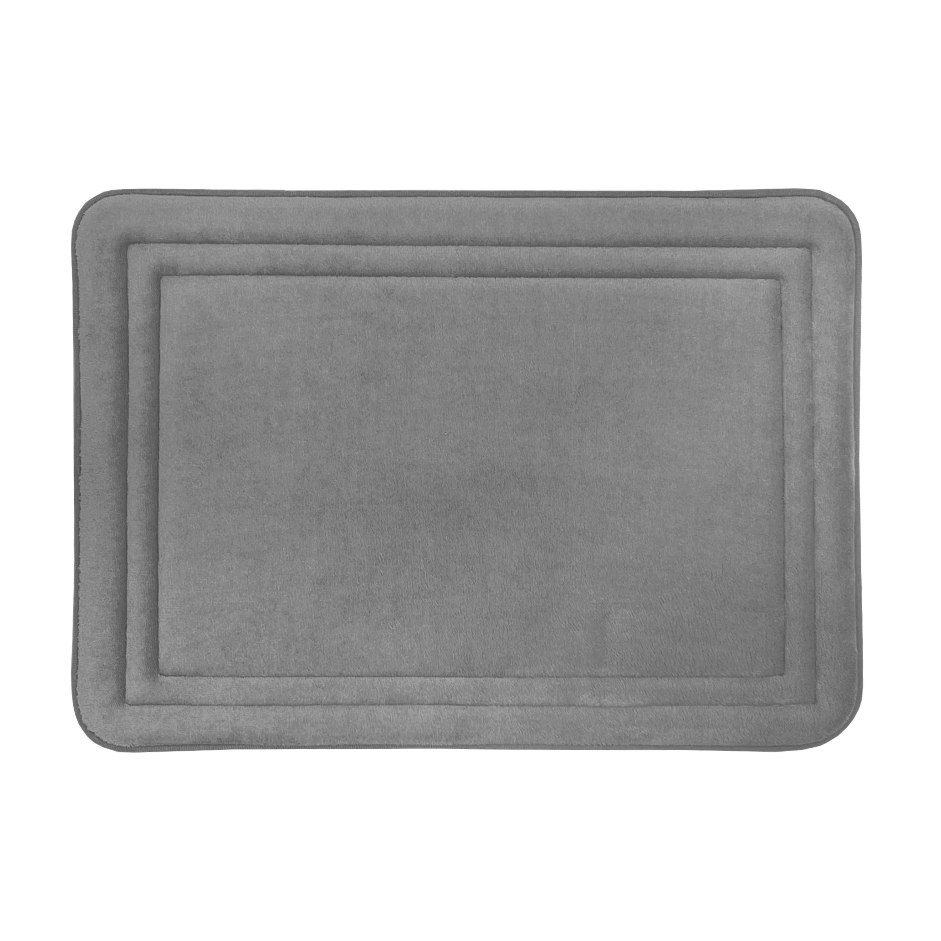 Elle 17x24 Memory Foam Mat by Achim Home Décor in Grey