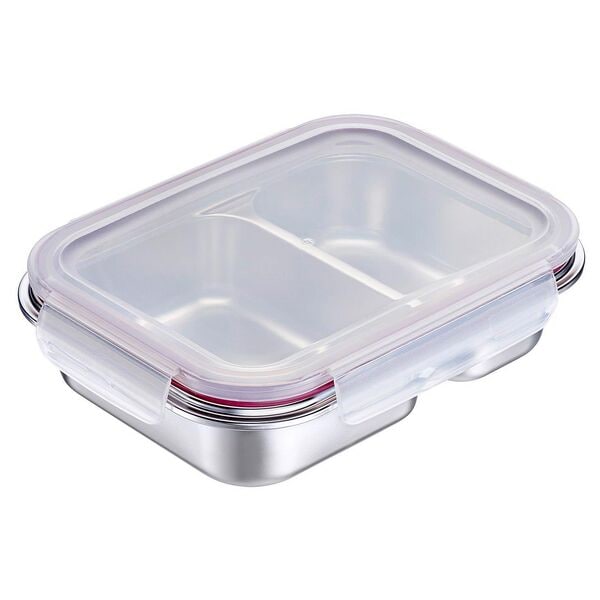 Westmark Frischhaltedose 450,0+280,0 ml silber, 16.5x5.8x21.5 cm