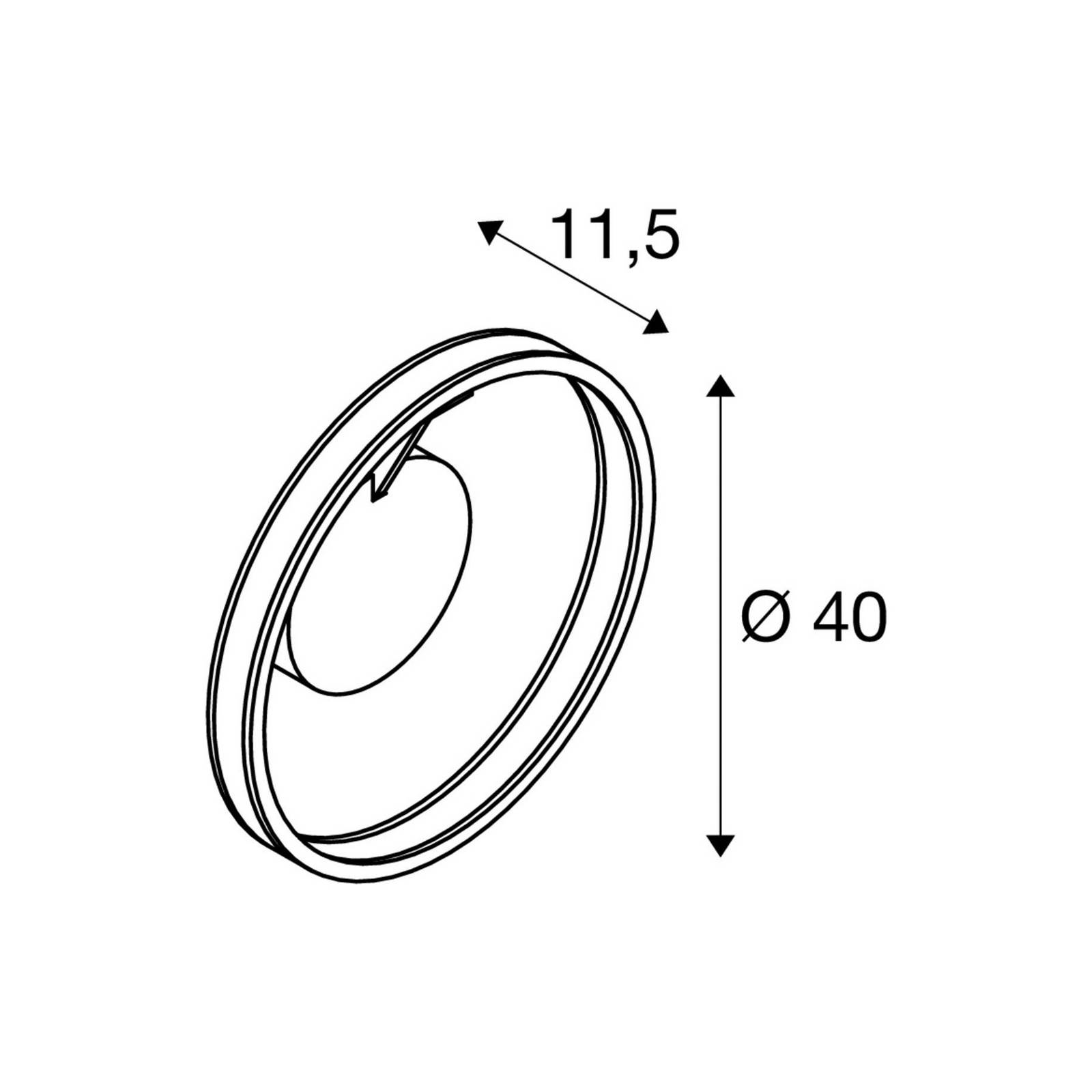 SLV LED Deckenlampe One, dimmbar, schwarz, für Wohn- / Esszimmer, Aluminium, Modern, LED Deckenleuchte