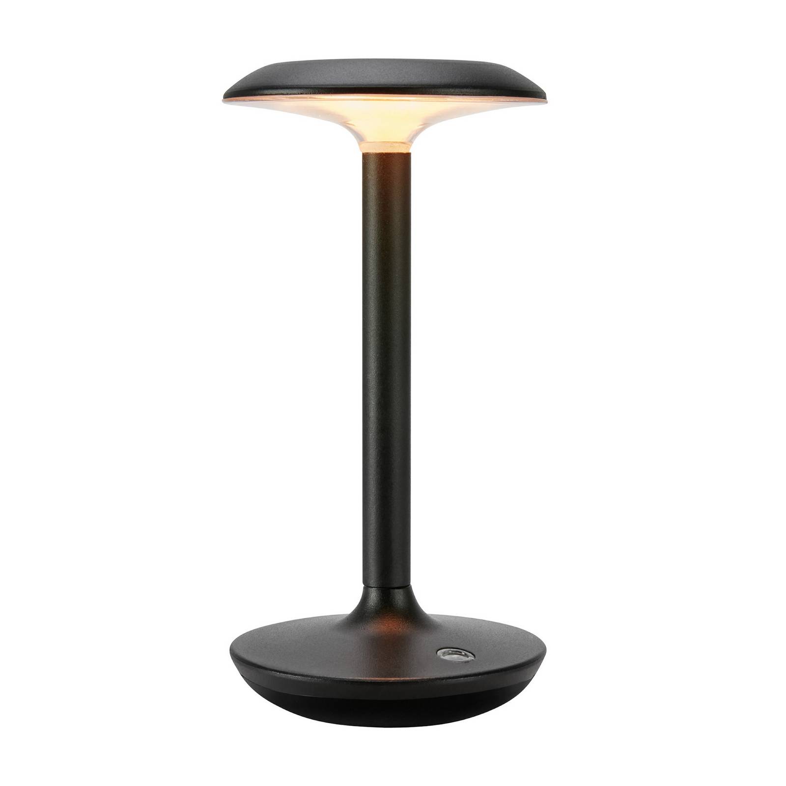 Markslöjd LED-Akku-Tischleuchte Petit, schwarz, Aluminium, IP44 dimmbar, schwarz, Aluminium, Modern