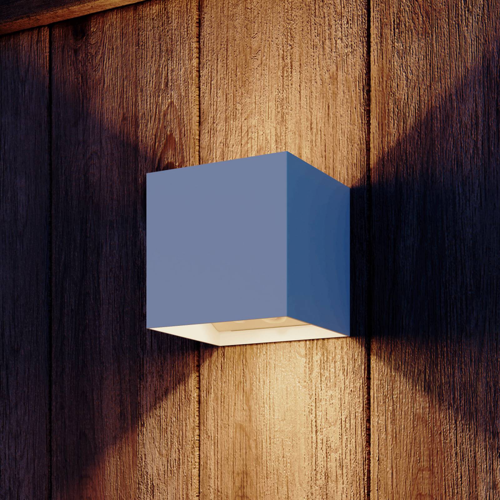 Calex Aussenwandleuchte mit Bewegungsmelder Volterra, weiß / opal, für Wohn- / Esszimmer, Aluminium, Modern