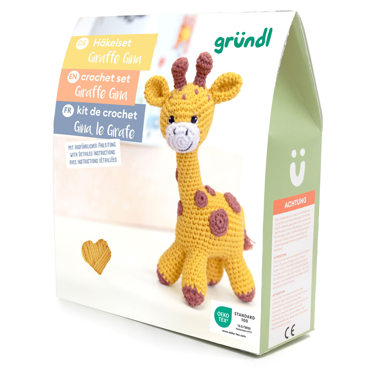 Kit créatif de crochet gründl "Gina, la girafe"