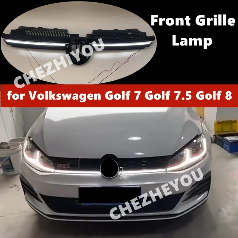 Per Volkswagen Golf 6 Golf 7 Golf 7.5 Golf 8 GTI Arteon CC: Faro Anteriore con Luce Griglia e Paraurti Anteriore - Modifica Auto