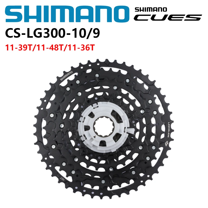 SHIMANO CUES U6000 Serie CS-LG300-10 U4000 Serie CS-LG300-9 LINKGLIDE 9/10s Kassettenschwungrad 11-36T/11-39T/11-48T Fahrradteile Image