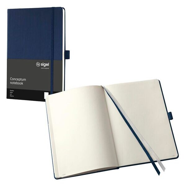 Sigel Notizbuch »Conceptum« blanko A5 194 Seiten blau Image