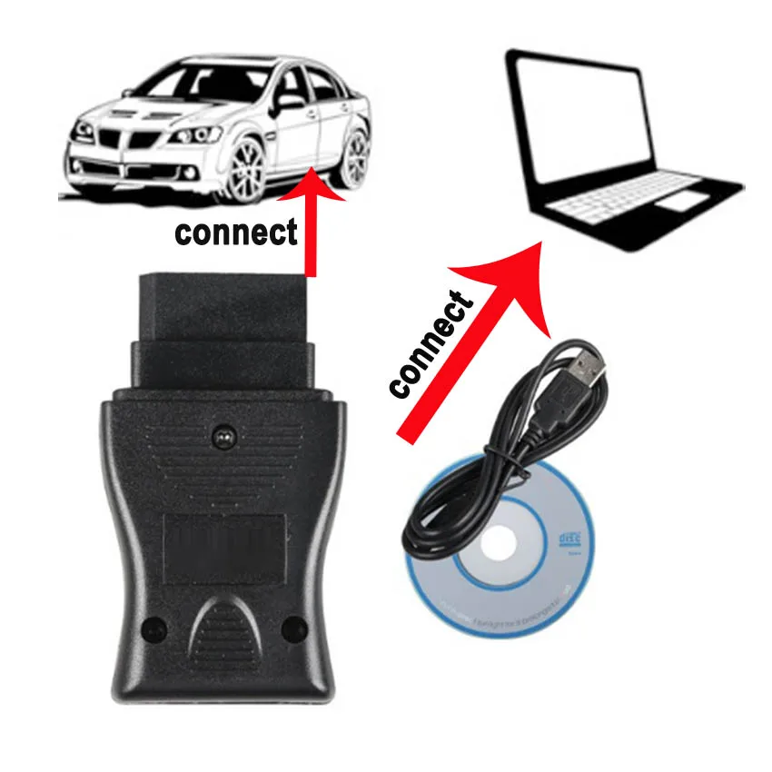14 Pin per Nissan consultare interfaccia USB auto diagnostica OBD codice errore strumento cavo OBD a OBD2 adattatore connettore 16Pin